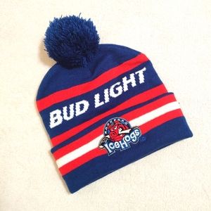 🇺🇲Bud Light / Ice Hogs Stocking Cap **Chicago Blackhawks Affiliate**